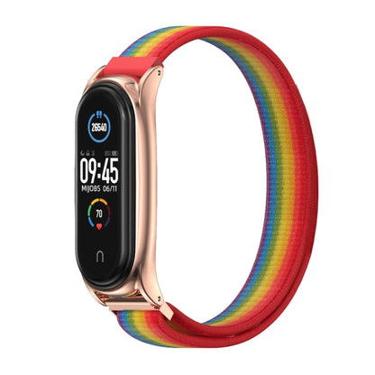 Pour Xiaomi Mi Band 6/5/4/3 Mijobs Nylon Loop Plus Strap Bracelet de rechange