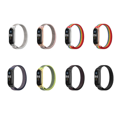 Pour Xiaomi Mi Band 6/5/4/3 Mijobs Nylon Loop Plus Strap Bracelet de rechange