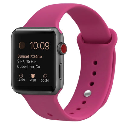 Bracelet de remplacement en silicone pour Apple Watch Series, 7 41mm / 6 & SE & 5 & 4 40mm / 3 & 2 & 1 38mm, 7 45mm / 6 & SE & 5 & 4 44mm / 3 & 2 & 1 42mm
