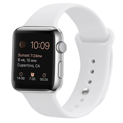 Bracelet de remplacement en silicone pour Apple Watch Series, 7 41mm / 6 & SE & 5 & 4 40mm / 3 & 2 & 1 38mm, 7 45mm / 6 & SE & 5 & 4 44mm / 3 & 2 & 1 42mm