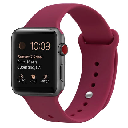 Bracelet de remplacement en silicone pour Apple Watch Series, 7 41mm / 6 & SE & 5 & 4 40mm / 3 & 2 & 1 38mm, 7 45mm / 6 & SE & 5 & 4 44mm / 3 & 2 & 1 42mm