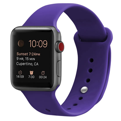 Bracelet de remplacement en silicone pour Apple Watch Series, 7 41mm / 6 & SE & 5 & 4 40mm / 3 & 2 & 1 38mm, 7 45mm / 6 & SE & 5 & 4 44mm / 3 & 2 & 1 42mm