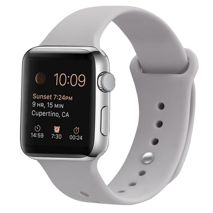 Bracelet de remplacement en silicone pour Apple Watch Series, 7 41mm / 6 & SE & 5 & 4 40mm / 3 & 2 & 1 38mm, 7 45mm / 6 & SE & 5 & 4 44mm / 3 & 2 & 1 42mm