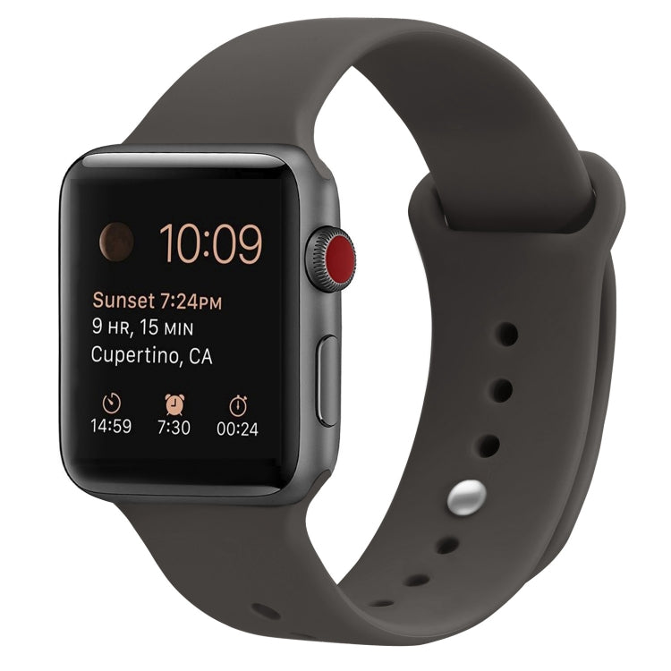 Bracelet de remplacement en silicone pour Apple Watch Series, 7 41mm / 6 & SE & 5 & 4 40mm / 3 & 2 & 1 38mm, 7 45mm / 6 & SE & 5 & 4 44mm / 3 & 2 & 1 42mm