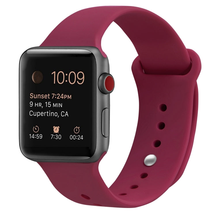 Bracelet de remplacement en silicone pour Apple Watch Series, 7 41mm / 6 & SE & 5 & 4 40mm / 3 & 2 & 1 38mm, 7 45mm / 6 & SE & 5 & 4 44mm / 3 & 2 & 1 42mm