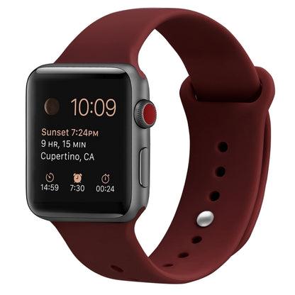 Bracelet de remplacement en silicone pour Apple Watch Series, 7 41mm / 6 & SE & 5 & 4 40mm / 3 & 2 & 1 38mm, 7 45mm / 6 & SE & 5 & 4 44mm / 3 & 2 & 1 42mm