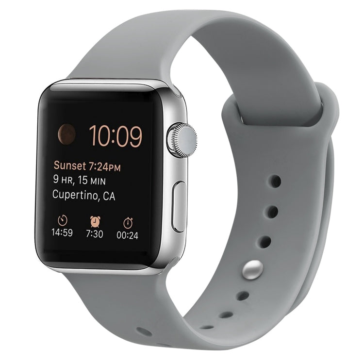 Bracelet de remplacement en silicone pour Apple Watch Series, 7 41mm / 6 & SE & 5 & 4 40mm / 3 & 2 & 1 38mm, 7 45mm / 6 & SE & 5 & 4 44mm / 3 & 2 & 1 42mm