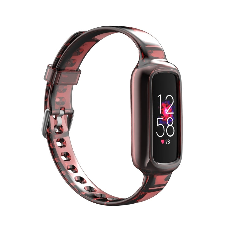 Bracelet de montre en silicone avec bracelet de rechange intégré, For Fitbit Luxe