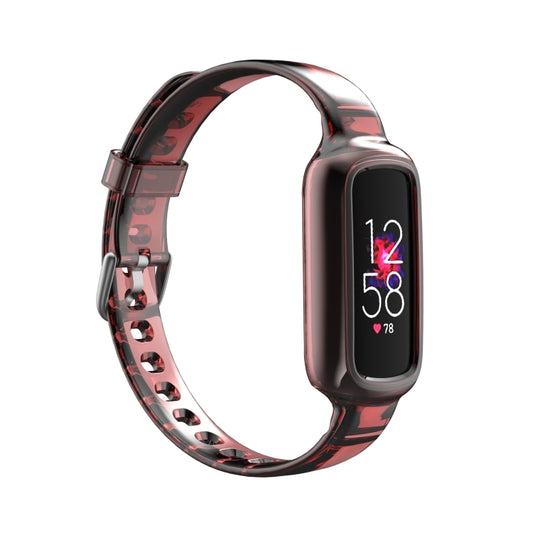 Bracelet de montre en silicone avec bracelet de rechange intégré, For Fitbit Luxe