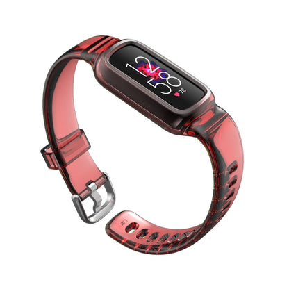 Bracelet de montre en silicone avec bracelet de rechange intégré, For Fitbit Luxe