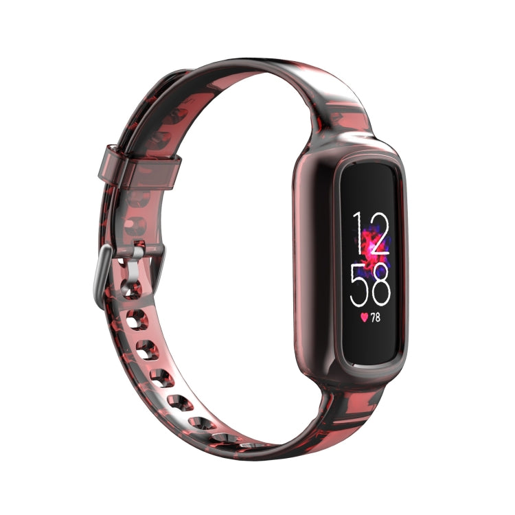 Bracelet de montre en silicone avec bracelet de rechange intégré, For Fitbit Luxe