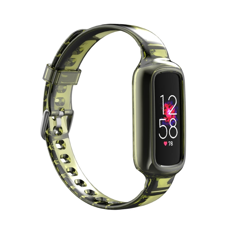 Bracelet de montre en silicone avec bracelet de rechange intégré, For Fitbit Luxe