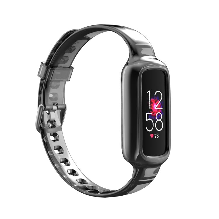 Bracelet de montre en silicone avec bracelet de rechange intégré, For Fitbit Luxe