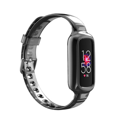 Bracelet de montre en silicone avec bracelet de rechange intégré, For Fitbit Luxe