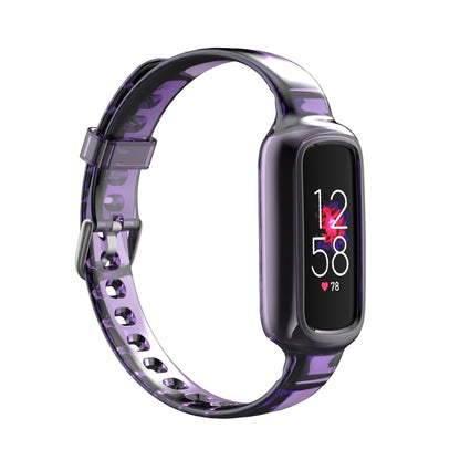 Bracelet de montre en silicone avec bracelet de rechange intégré, For Fitbit Luxe