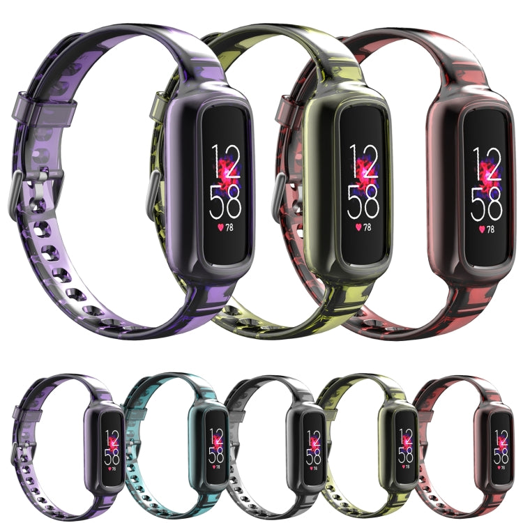 Bracelet de montre en silicone avec bracelet de rechange intégré, For Fitbit Luxe