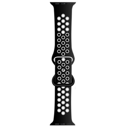 Bracelet de montre de remplacement en silicone liquide bicolore à boucle papillon pour la série Apple Watch, 7 41mm / 6 & SE & 5 & 4 40mm / 3 & 2 & 1 38mm, 7 45mm / 6 & SE & 5 & 4 44mm / 3 & 2 & 1 42mm