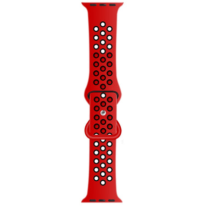 Bracelet de montre de remplacement en silicone liquide bicolore à boucle papillon pour la série Apple Watch, 7 41mm / 6 & SE & 5 & 4 40mm / 3 & 2 & 1 38mm, 7 45mm / 6 & SE & 5 & 4 44mm / 3 & 2 & 1 42mm