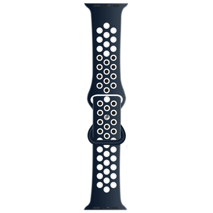 Bracelet de montre de remplacement en silicone liquide bicolore à boucle papillon pour la série Apple Watch, 7 41mm / 6 & SE & 5 & 4 40mm / 3 & 2 & 1 38mm, 7 45mm / 6 & SE & 5 & 4 44mm / 3 & 2 & 1 42mm