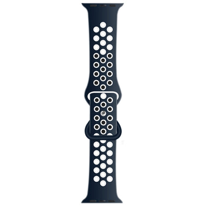 Bracelet de montre de remplacement en silicone liquide bicolore à boucle papillon pour la série Apple Watch, 7 41mm / 6 & SE & 5 & 4 40mm / 3 & 2 & 1 38mm, 7 45mm / 6 & SE & 5 & 4 44mm / 3 & 2 & 1 42mm
