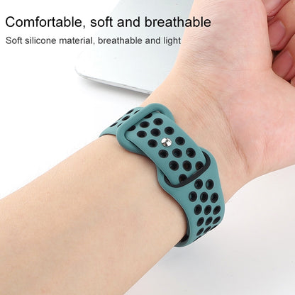 Bracelet de montre de remplacement en silicone liquide bicolore à boucle papillon pour la série Apple Watch, 7 41mm / 6 & SE & 5 & 4 40mm / 3 & 2 & 1 38mm, 7 45mm / 6 & SE & 5 & 4 44mm / 3 & 2 & 1 42mm