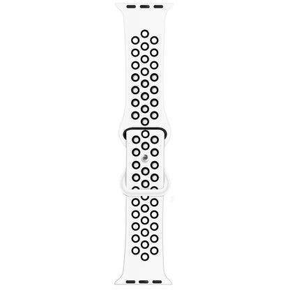 Bracelet de montre de remplacement en silicone liquide bicolore à boucle papillon pour la série Apple Watch, 7 41mm / 6 & SE & 5 & 4 40mm / 3 & 2 & 1 38mm, 7 45mm / 6 & SE & 5 & 4 44mm / 3 & 2 & 1 42mm
