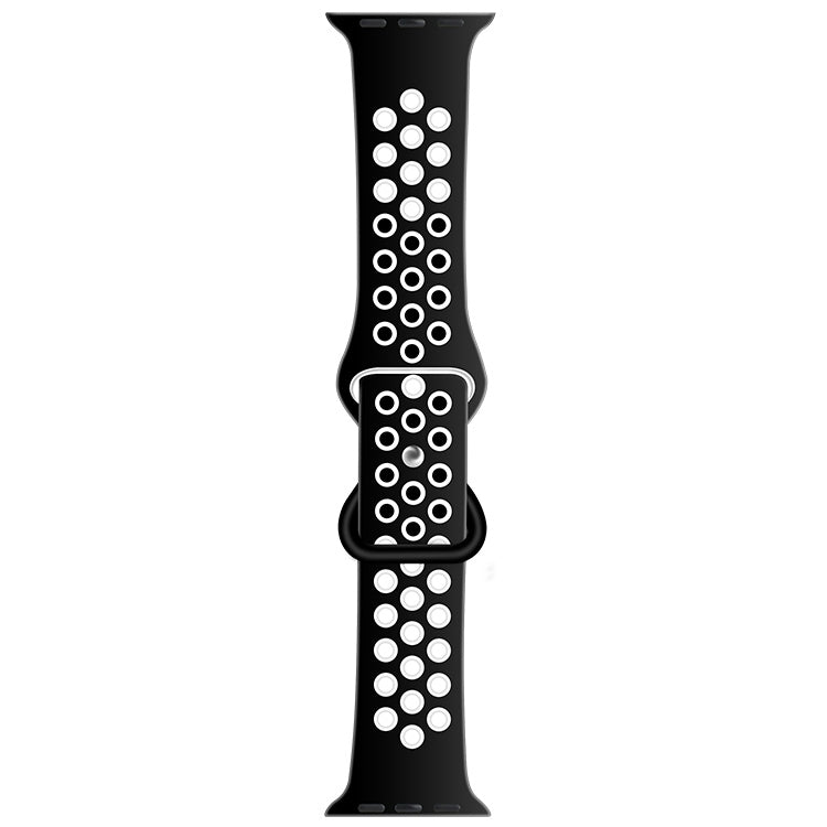 Bracelet de montre de remplacement en silicone liquide bicolore à boucle papillon pour la série Apple Watch, 7 41mm / 6 & SE & 5 & 4 40mm / 3 & 2 & 1 38mm, 7 45mm / 6 & SE & 5 & 4 44mm / 3 & 2 & 1 42mm