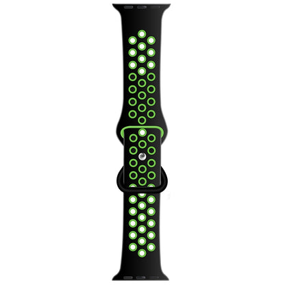 Bracelet de montre de remplacement en silicone liquide bicolore à boucle papillon pour la série Apple Watch, 7 41mm / 6 & SE & 5 & 4 40mm / 3 & 2 & 1 38mm, 7 45mm / 6 & SE & 5 & 4 44mm / 3 & 2 & 1 42mm