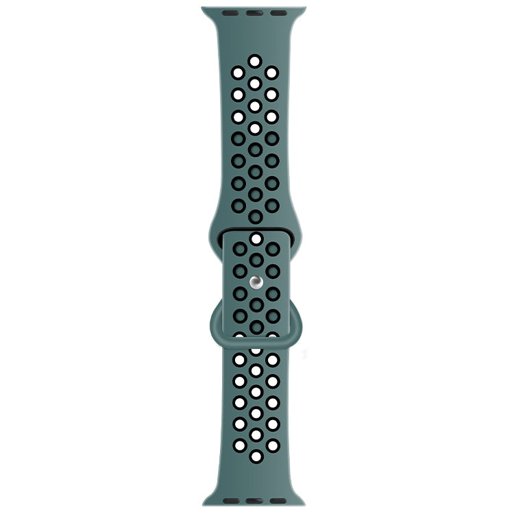 Bracelet de montre de remplacement en silicone liquide bicolore à boucle papillon pour la série Apple Watch, 7 41mm / 6 & SE & 5 & 4 40mm / 3 & 2 & 1 38mm, 7 45mm / 6 & SE & 5 & 4 44mm / 3 & 2 & 1 42mm