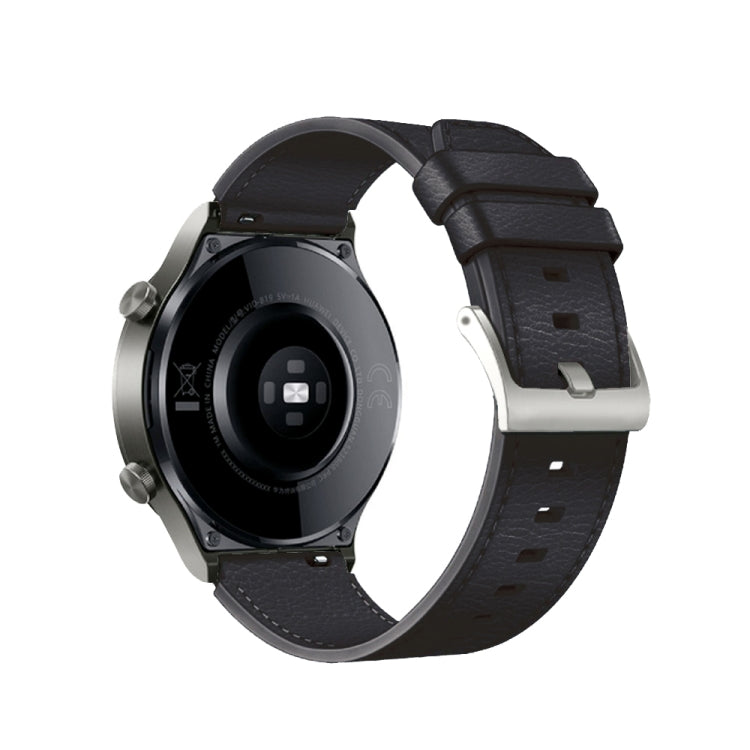 Bracelet de montre en cuir de remplacement, For Huawei Watch GT2 Pro