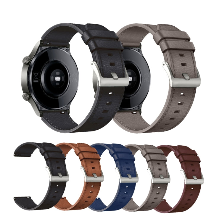Bracelet de montre en cuir de remplacement, For Huawei Watch GT2 Pro