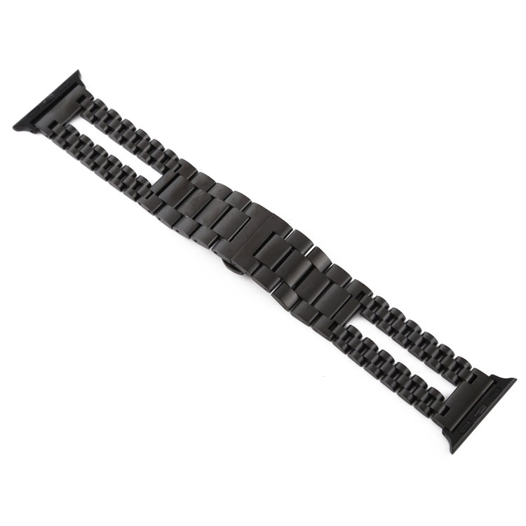 Bracelet de montre en acier inoxydable, For Apple Watch Series 7 41mm / 6 & SE & 5 & 4 40mm / 3 & 2 & 1 38mm, For Apple Watch Series 7 45mm / 6 & SE & 5 & 4 44mm / 3 & 2 & 1 42mm
