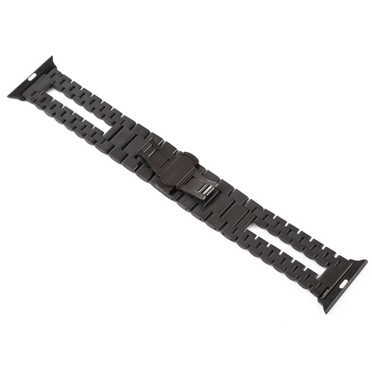 Bracelet de montre en acier inoxydable, For Apple Watch Series 7 41mm / 6 & SE & 5 & 4 40mm / 3 & 2 & 1 38mm, For Apple Watch Series 7 45mm / 6 & SE & 5 & 4 44mm / 3 & 2 & 1 42mm