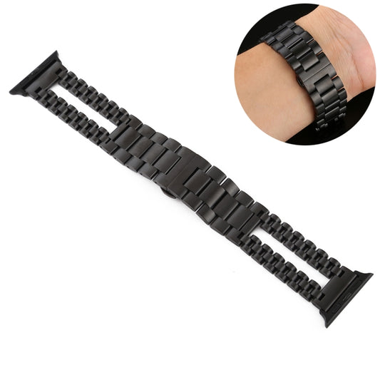 Bracelet de montre en acier inoxydable, For Apple Watch Series 7 41mm / 6 & SE & 5 & 4 40mm / 3 & 2 & 1 38mm, For Apple Watch Series 7 45mm / 6 & SE & 5 & 4 44mm / 3 & 2 & 1 42mm