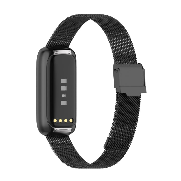 Bracelet de montre en métal à clipser, For Fitbit Luxe
