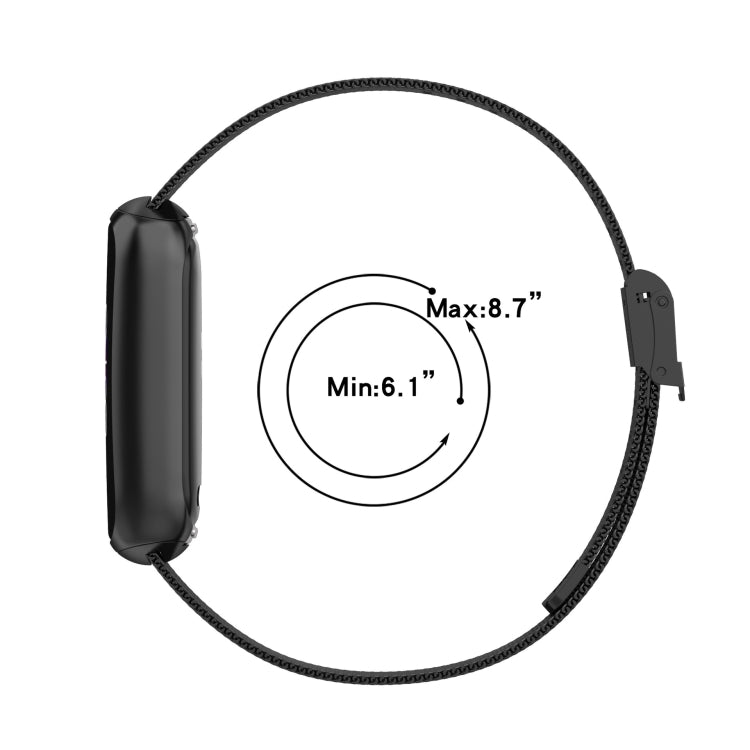 Bracelet de montre en métal à clipser, For Fitbit Luxe
