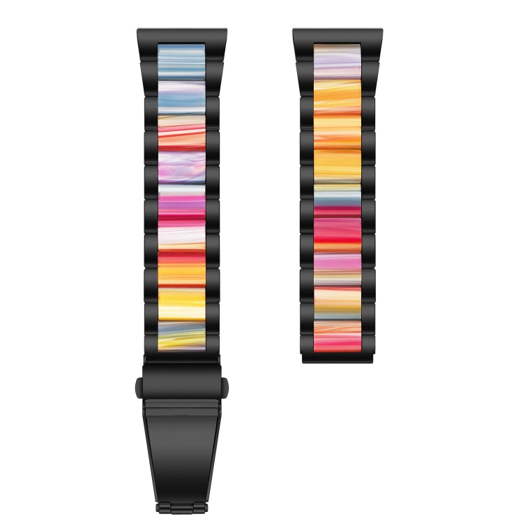 Bracelet de montre en acier + résine à trois perles, For Samsung Smart Watch 20mm, For Samsung Smart Watch 22mm