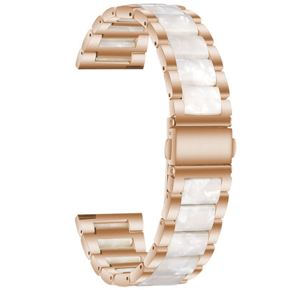 Bracelet de montre en acier + résine à trois perles, For Samsung Smart Watch 20mm, For Samsung Smart Watch 22mm