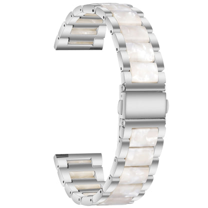 Bracelet de montre en acier + résine à trois perles, For Samsung Smart Watch 20mm, For Samsung Smart Watch 22mm