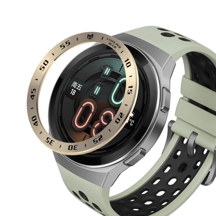Pour Huawei Watch GT2e Smart Watch Bague Lunette En Acier Inoxydable, A Version Time, E Version Speed
