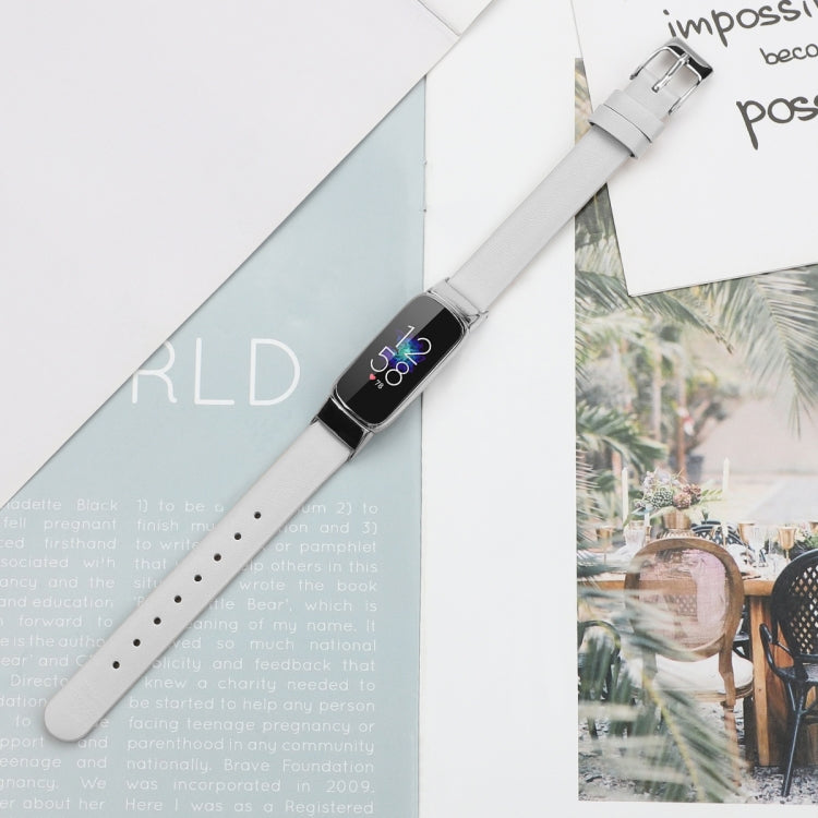 Pour bracelet de montre de remplacement en cuir Fitbit Luxe, S
