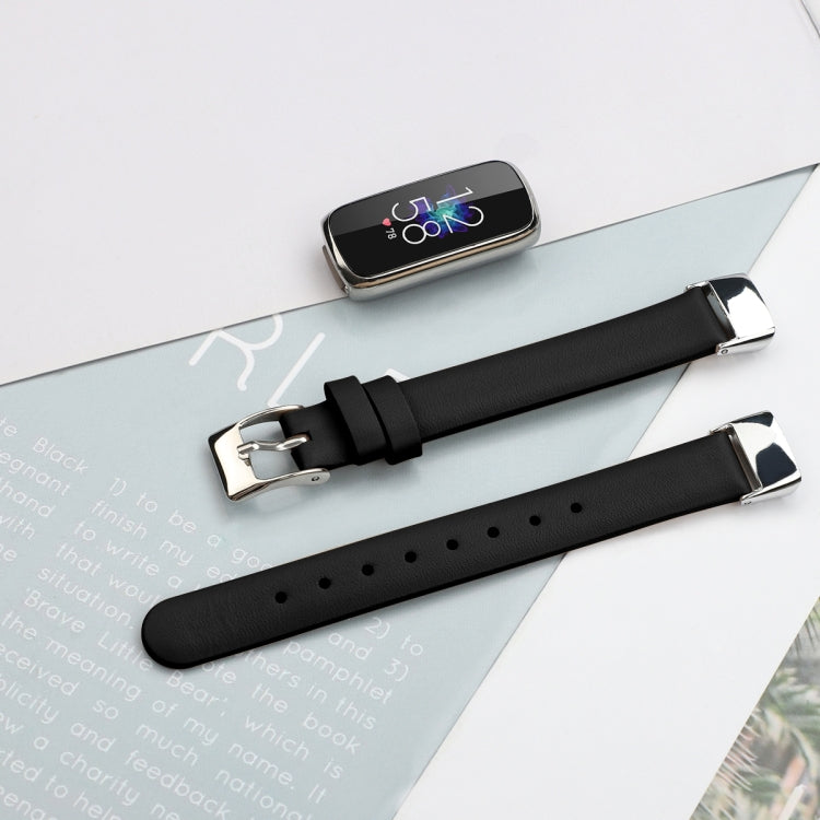 Pour bracelet de montre de remplacement en cuir Fitbit Luxe, S