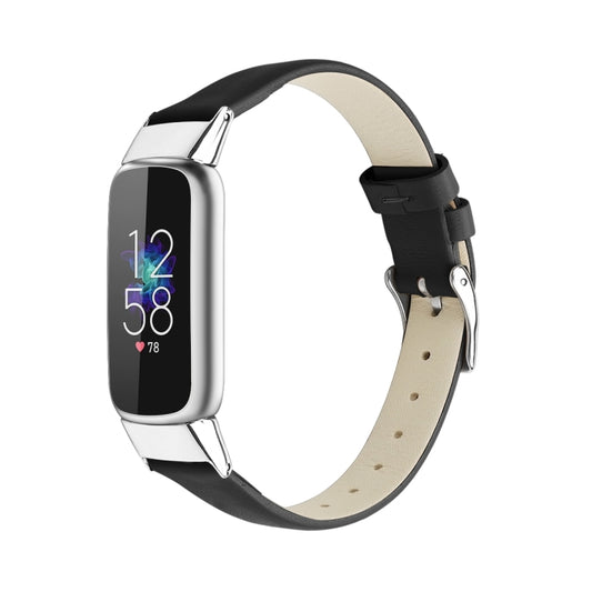 Pour bracelet de montre de remplacement en cuir Fitbit Luxe, S
