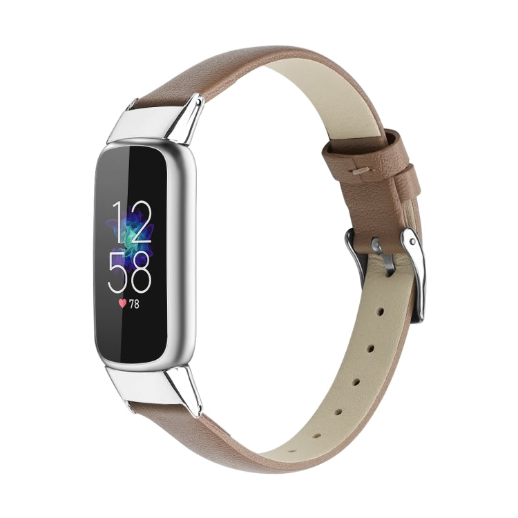 Pour bracelet de montre de remplacement en cuir Fitbit Luxe, S