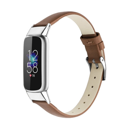 Pour bracelet de montre de remplacement en cuir Fitbit Luxe, S