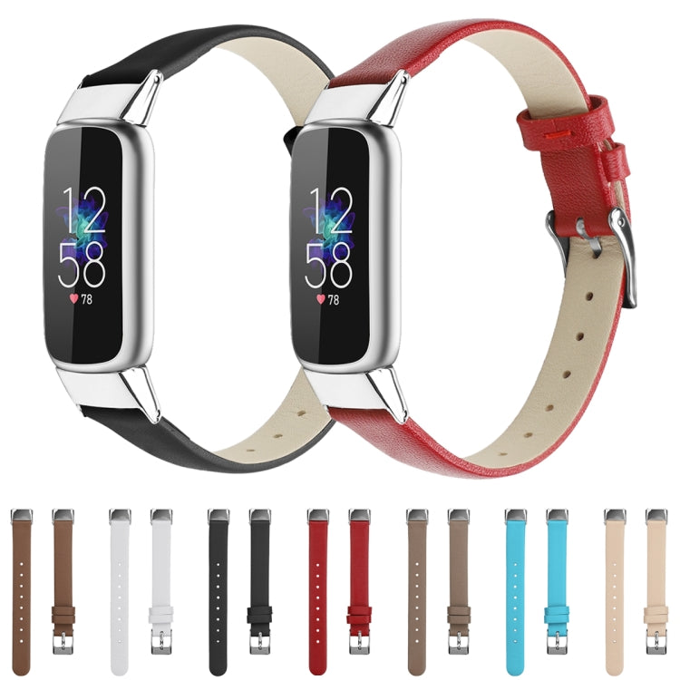 Pour bracelet de montre de remplacement en cuir Fitbit Luxe, S