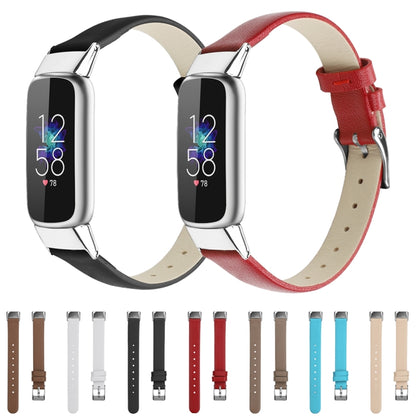 Pour bracelet de montre de remplacement en cuir Fitbit Luxe, S