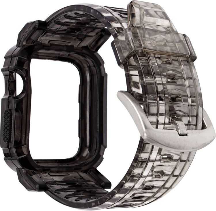 Bracelet intégré en TPU dégradé pour Apple Watch Series 6 & SE & 5 & 4 44mm / 3 & 2 & 1 42mm, For Apple Watch Series 9 / 8 / 7 45mm / 6 / 5 / 4 / Watch SE 44mm / Watch 42mm