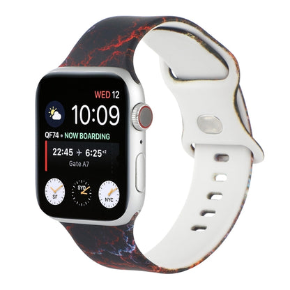 Bracelet de montre de remplacement imprimé à 8 boucles pour la série Apple Watch, 7 45mm / 6 & SE & 5 & 4 44mm / 3 & 2 & 1 42mm, 7 41mm / 6 & SE & 5 & 4 40mm / 3 & 2 & 1 38mm