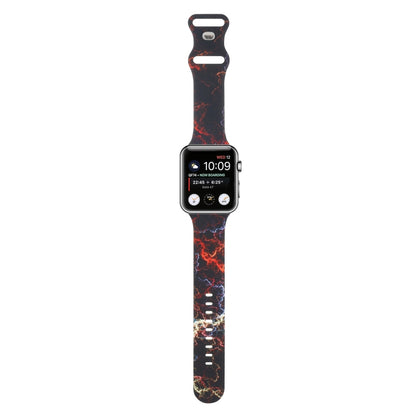 Bracelet de montre de remplacement imprimé à 8 boucles pour la série Apple Watch, 7 45mm / 6 & SE & 5 & 4 44mm / 3 & 2 & 1 42mm, 7 41mm / 6 & SE & 5 & 4 40mm / 3 & 2 & 1 38mm